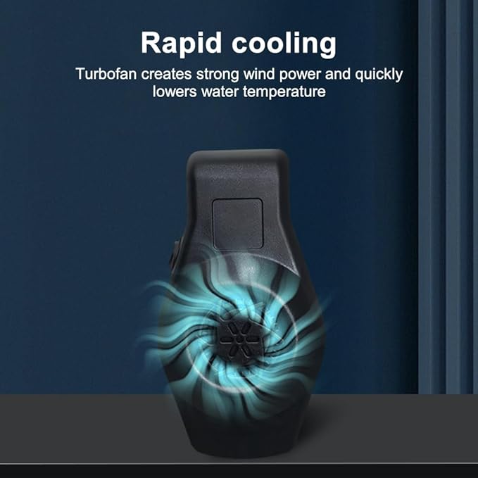 DONGKER Aquarium Cooling Fan,USB 5V Mini Aquarium Chiller 2 Speed Adjustable Tank Fan for Less Than 20L Fish Tank (Less Than 0.4" Glass Thickness)