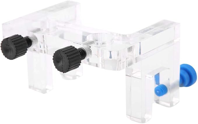 Cyrank Aquarium Water Pipe Holder, Acrylic Fish Jar Aquarium Probe Hose Holder Water Tube Clamp Fixed Clip Outflow Inflow Pipe