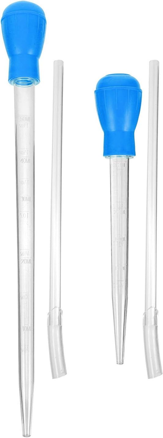 ULTECHNOVO 16 Inch Fish Tank Water Changer Siphon Pump Vacuum Tool with Extended Tubes 2Pcs for Easy Gravel Cleaning and Water Replacement