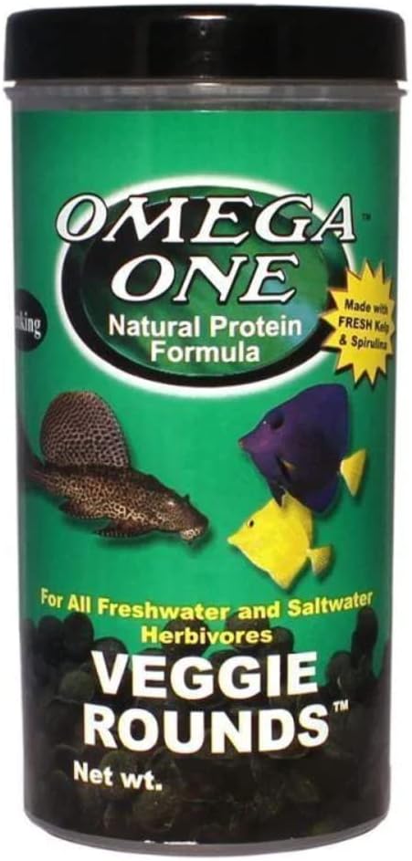 Omega One Veggie Rounds, 14mm Rounds, Sinking, 4 oz Container