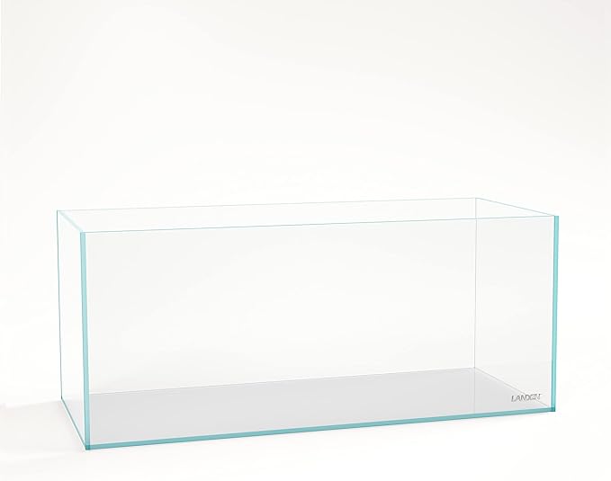 Landen 120P 72.2 Gallon Rimless Low Iron Aquarium Fish Tank, W47.2 × D19.7 × H19.7 (120x50x50cm) 12mm Thickness with Black Nano Foam Leveling mat Included