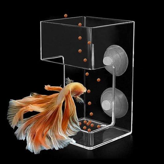Fish Feeder Square-Shaped Automatic Fish Feeders Reduced Filter Clogging Tank Suitable for All Kinds of Food Tank Accessories