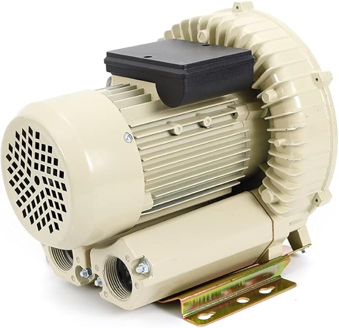 110V High Pressure Commercial Electric Air Pump Aquarium,Hydroponics Aquaculture Fish Pond Air Pump Blower for Aquarium Pond Fish Tank 370W 60m³/h