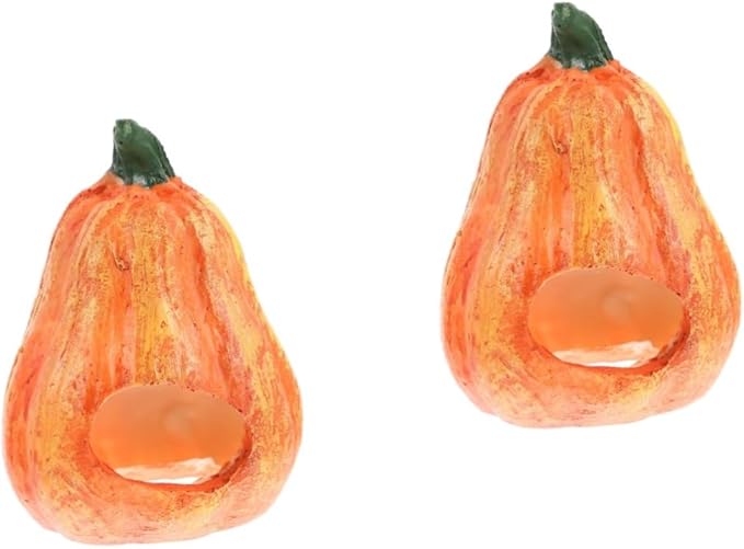 LIOOBO 2pcs Fish and Shrimp Hideout House Fish Tank Cave Lovely Cave Aquarium Halloween Decorations Betta Toys Shrimp Aquarium Supply Glass Decor Resin Hollow Breeding Tank