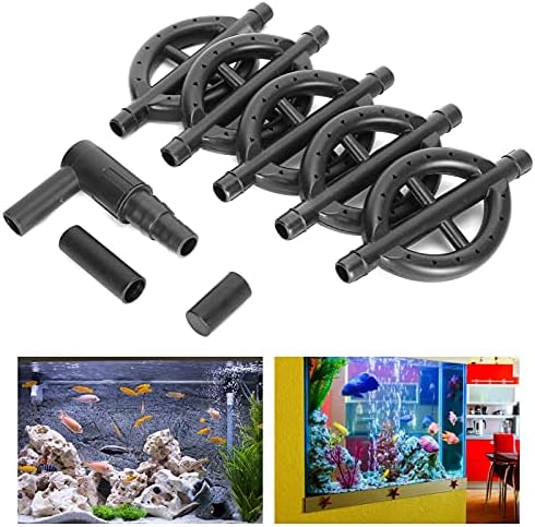 Pssopp Aquarium Filter, Black Aquarium Rain Bar Filter Rain Bar Aquarium Rain Pipe Fish Outflow Pipe Water Cycle Drip Tube Sprayer Pipe