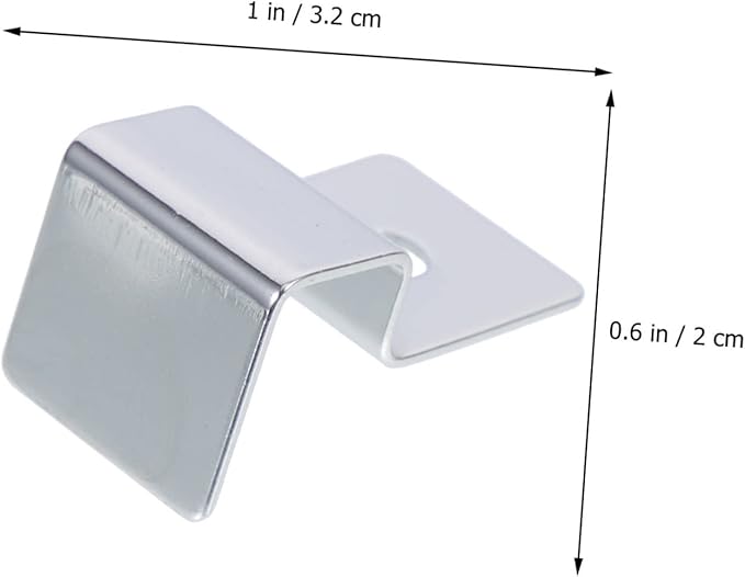 BESPORTBLE 20pcs Sturdy Aquarium Glass Lid Holders Support Clips for Fish Tanks Stainless Steel Brackets for Various Aquariums Easy Cleaning Accessory