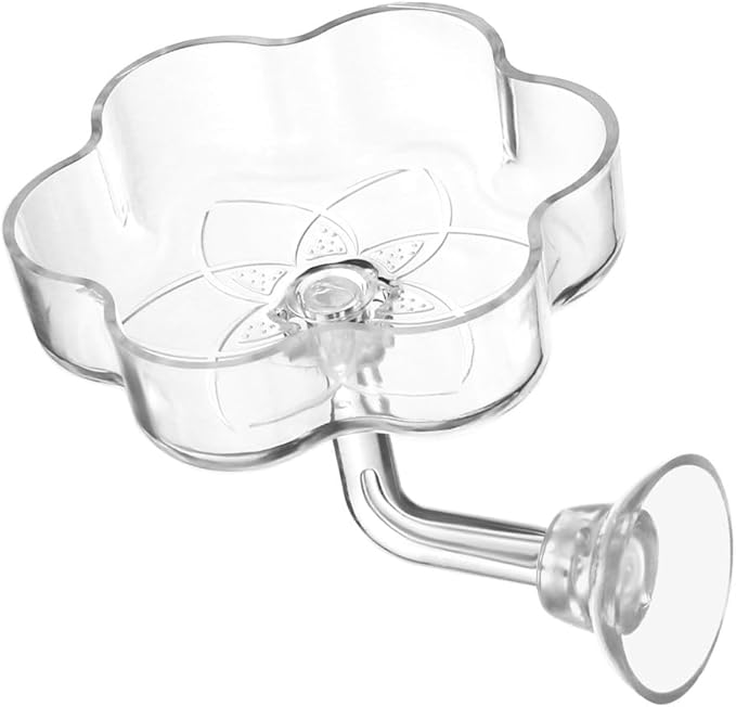 DONGKER Shrimp Feeding Dish,Acrylic Aquarium Shrimp Feeder Dish Bowl Tray with Suction Cup for Freshwater Saltwater Tanks