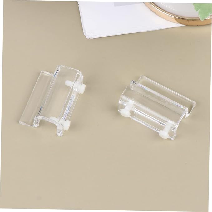 BESPORTBLE 8pcs Acrylic Fish Tank Support Bracket for Open Aquariums Holder for Pet Tanks Suitable for Thickness Heat Preservation