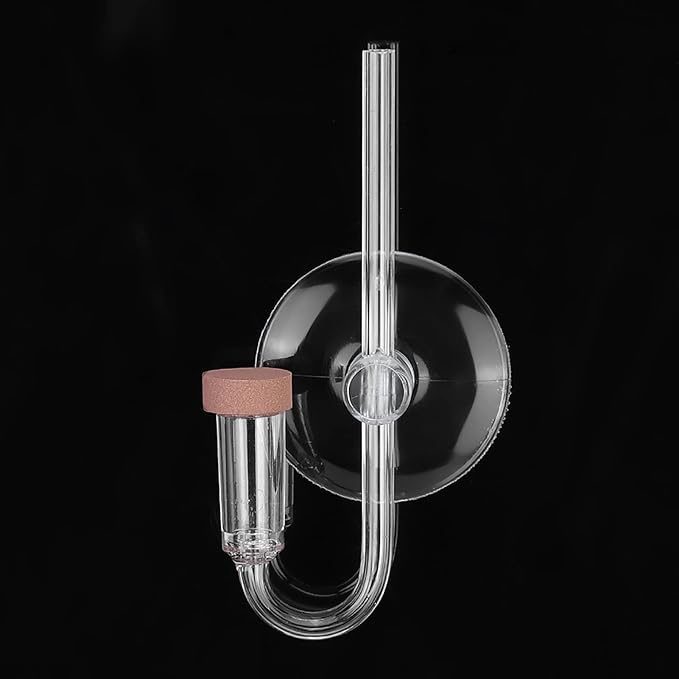 Acrylic Aquarium CO2 Atomizer Diffuser, High Dissolution Rate, Bubble Counter Refiner, with Nano MBKT Technology, for Aquarium Aquatic Plants (S)