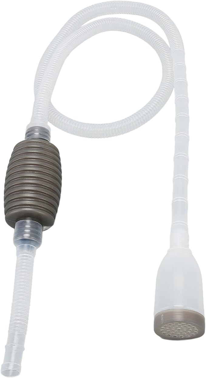 Fish Tank Siphon Safety Aquarium Gravel Syphon Filter Manual Water Changer for Cleaning Gravel and Sand