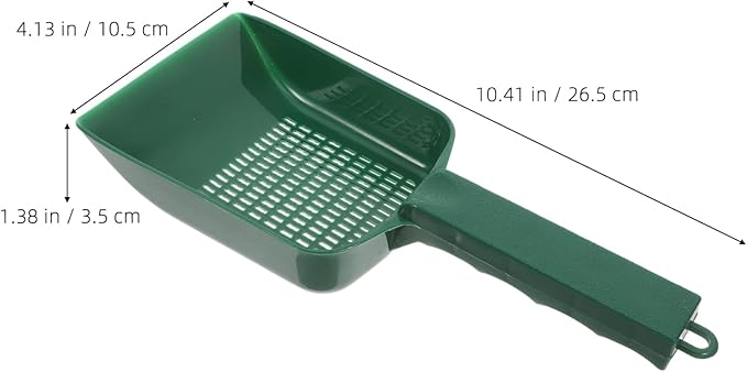 Kisangel Convenient Fish Tank Sand Shovel Tool for Gravel Cleaning Ergonomic Handle Plastic Design for Easy Maintenance of Aquariums and Sand Tanks