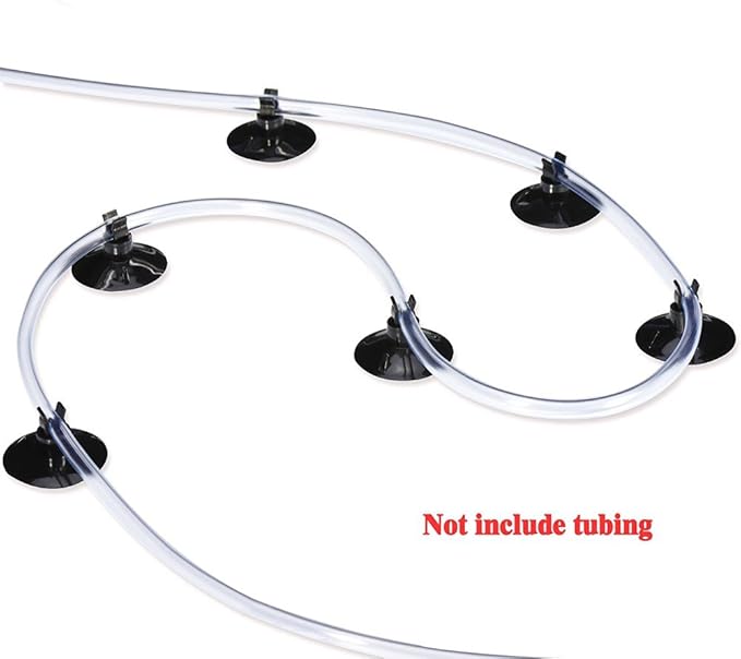 Honbay 20pcs Aquarium Black Sucker Clip Suction Cups Airline Tubing Holder