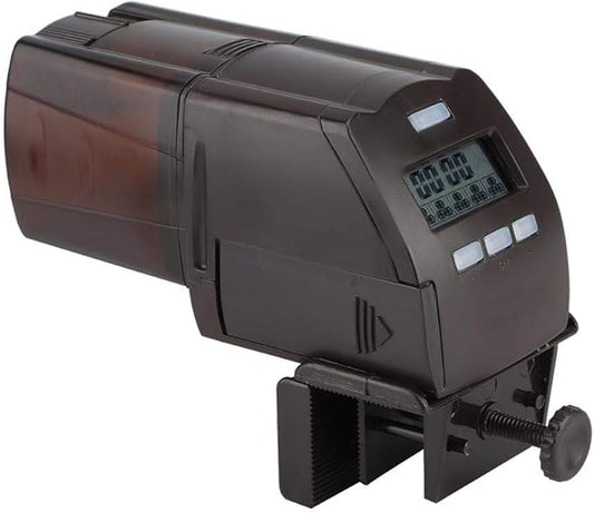 Aquarium Automatic Feeder Fish Food Feeder Intelligent LCD Electric Feeding Machine with Fixing Clip for Aquarium Fish