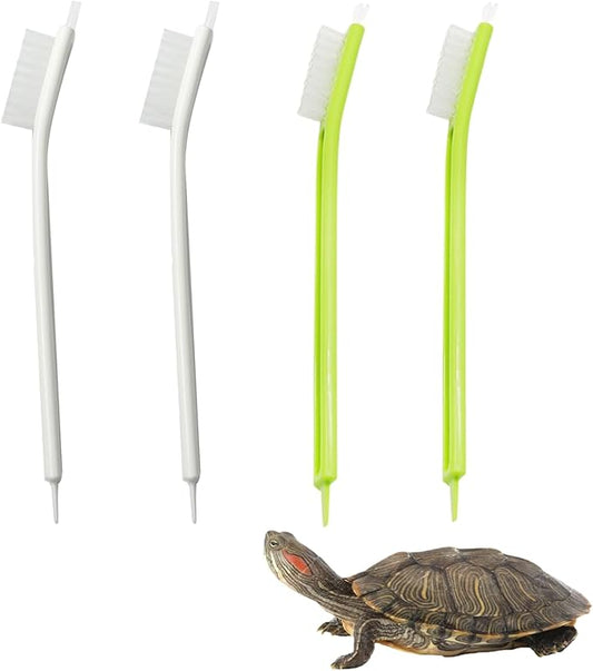 4Pcs Turtle Tortoise Cleaning Brush Remove Aquatic Mud Dirt & Contaminants from Tortoises Shells & Promoting Shell Health Turtle Tank Accessories Aquarium Cleaning Tools Kit (4 Pcs)