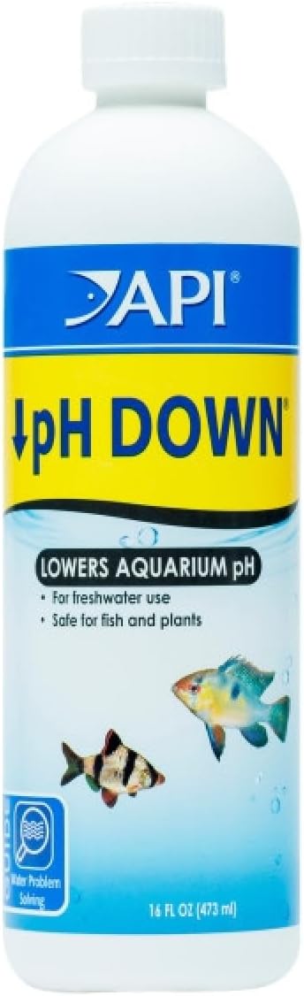 API Aquarium Pharmaceuticals 30B pH Down Aquarium pH Adjuster, 16 oz, Model Number: 17163020301, Hook