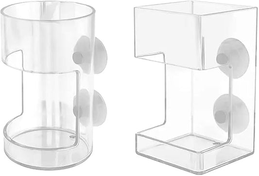 2pack Submergible Fishes Feeders with Suction Cup for Aquariums Automatic Food Dispenser Prevents Waste