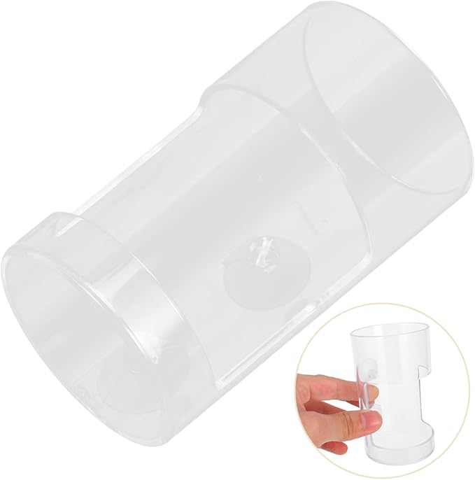 YARNOW Aquarium Fish Feeder Dish with Suction Multifunctional Acrylic Shrimp Feeder for Tanks Easy to Use Automatic Feeding Bowl for Fish and