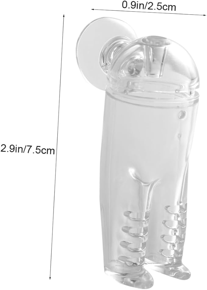 BESPORTBLE Aquarium Automatic Fish Feeder with Cover Pants Shaped Feeding Cup for Shrimp Eggs Fish Feeder Bowl for Freshwater Tanks
