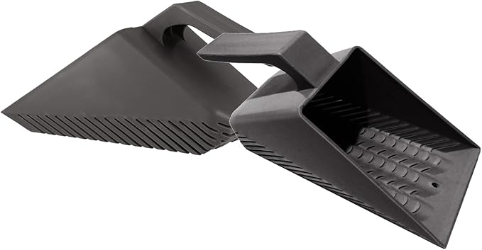2 Pcs Aquarium Sand Shovel Plastic Gravels Strainer Substrate Sand Scraper Ergonomic Handle Sifter for Fishtank Garden Aquarium Sand