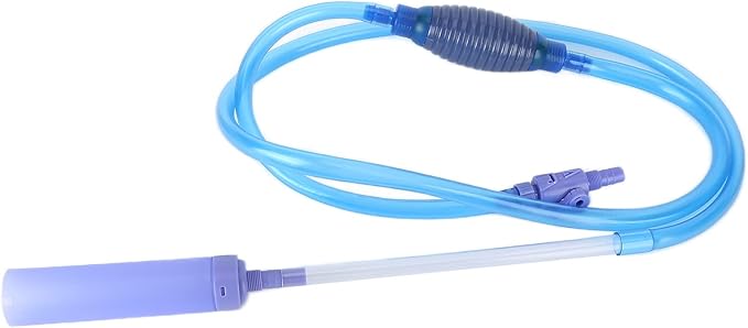 Fish Tank Water Changer, Manual Aquarium Syphon Water Filter, Plastic with On - Off Valve and Large Compression Bag - Efficient Water Exchange, Prevents Fish and Sand Suction, Ea