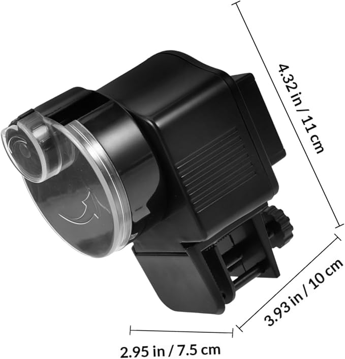 Mobestech Automatic Fish Tank Feeder Large-Capacity Fish Food Feeder for Aquarium Betta and Goldfish Timer Feeding Tool Suitable for Vacation and Turtle Tanks