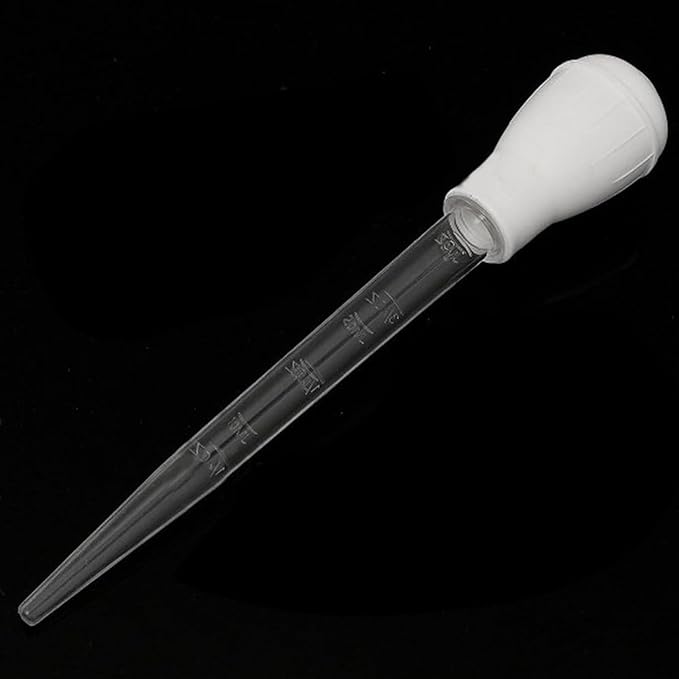 WEAVERBIRD White Manual Fish Tank Water Changer Aquarium Dropper, 30ml Aquarium Clean Pipette Dropper, Fish Tank Cleaning Waste Remover, 11-inch Aquarium Gravel Cleaning Straw