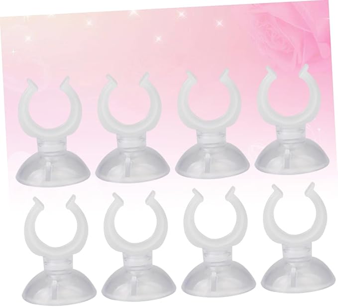 Angoily 2sets Holder Cups Aquarium Cup Hooks Heavy Duty 16mm Clamp Easy to Install 8pcs*2
