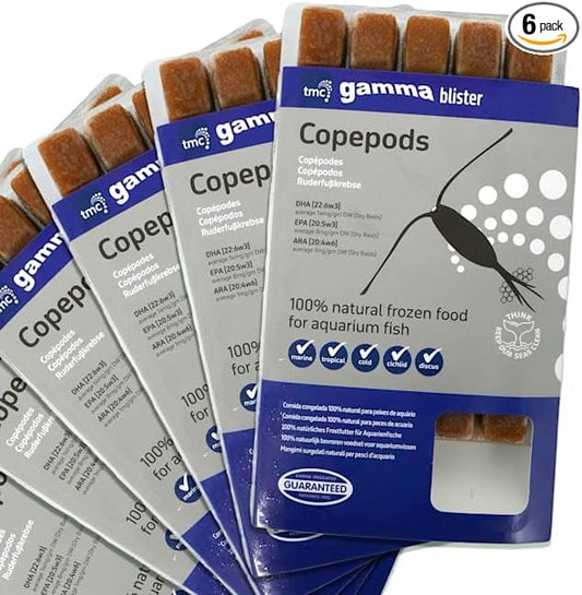 Gamma Frozen Food Copepod Blister Pack Fish Food, 570 Grams, Pack of 6