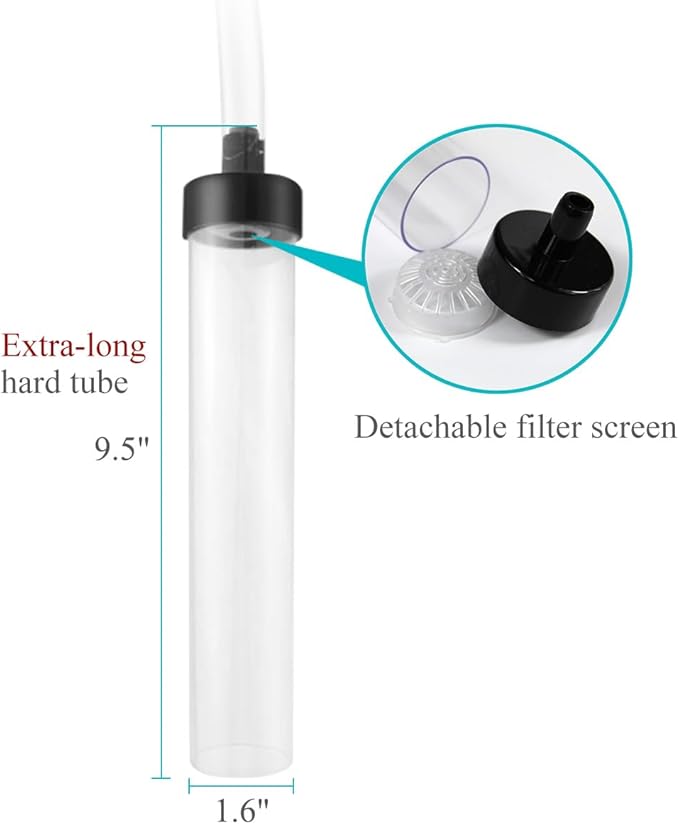 Laifoo 5ft Aquarium Siphon Vacuum Cleaner for Fish Tank Cleaning Gravel & Sand