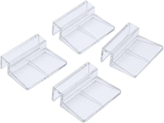 XMHF Aquarium Fish Tank Glass Cover Clip Support Holder, 12mm, 4-Pack