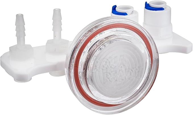 AquaReady DTH-1 Magnetic Dosing Tube Holder for Aquariums – Durable Acrylic Mount with Quick Connect Fittings for Dosing Pumps, Auto Top Off, Saltwater & Freshwater Tubing Management