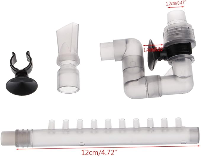 Fish Tanks Filter Tube Aquarium Outlet Outflow Tube External Canister Accessories Fits for Filter with 12mm Pipe Hose Connectors Adapter Garden Water Pipe Quick Hoses Connector Double Female
