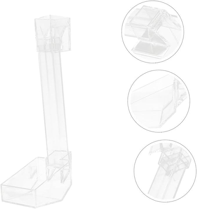 TOYANDONA Aquarium Fish Feeder Shrimp Feeding Tube 21cm Acrylic Automatic Feeder for Betta Tank Vacation Feeding Aquarium Accessories