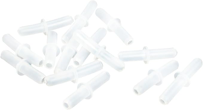 uxcell Plastic Air Line Connector Aquarium Tubing Coupler 14pcs Clear White