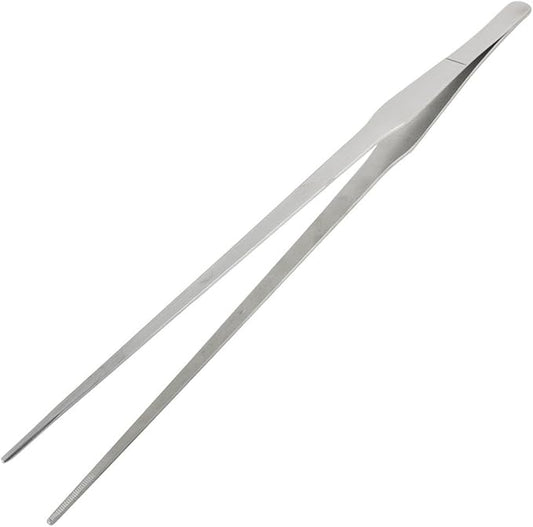 Utoolmart Aquarium Plant Tweezer, Stainless Steel Straight Tweezer, Aquarium Tweezers Extra Long 38cm, for Fish Tank Plant Aquascape Tools, Feeding Tongs, 1 Pcs