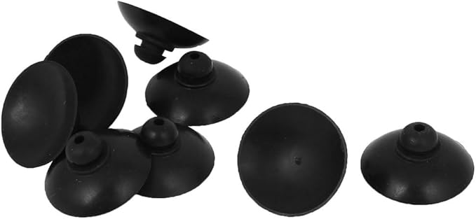 uxcell Soft Plastic Aquarium Fish Tank Suction Cup Clip Sucker Black 8 Pcs 28mm Dia