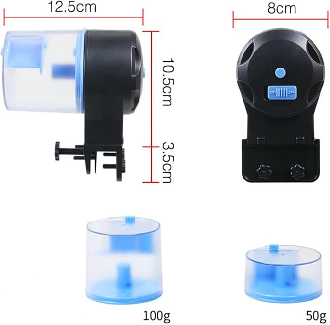 Milisten Automatic Fish Feeder Timer for Aquarium Battery Operated Fish Food Dispenser Feeding Outlet Color