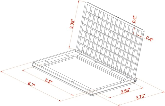 Innovative Marine Flip Feed Hinged Feeding Lid - Use with Mesh Screen Aquarium Lids Only