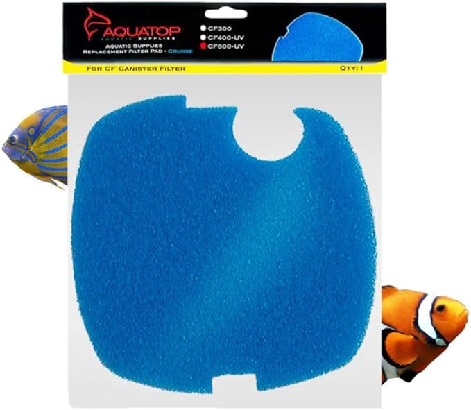 Aquatop Replacement Coarse Filter Sponge for CF-500 Series – Sponge Refills for Improved Mechanical Filtration and Cleaner Water, RCP-CF500