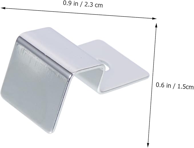 Kisangel 20pcs Stainless Steel Fish Tank Lid Support Racks Aquarium Cover Clips Secure Glass Lid Holders for Aquariums and Fish Mouth Clamps for Thick Glass