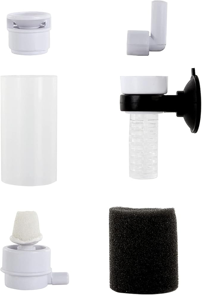 WEAVERBIRD Mini Sponge Fish Filter Ultra Quiet 3-in-1 Filtration System Air Pump Filter for Small Fish Tank