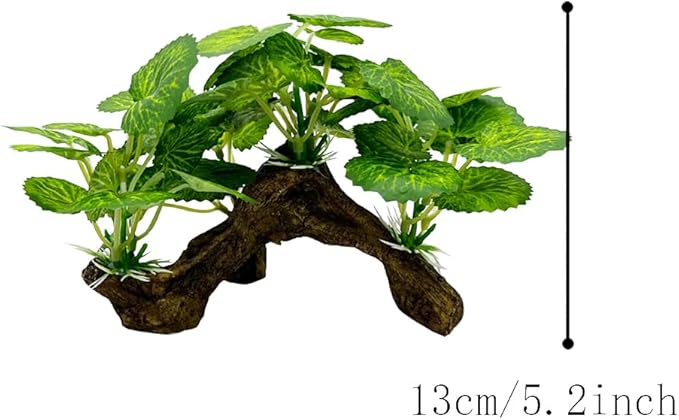 Fish Tank Decorations Aquarium Decor Ornaments Betta Silk Leaf pad Hammock Artificial Driftwood Cave Goldfish Bowl Accessories