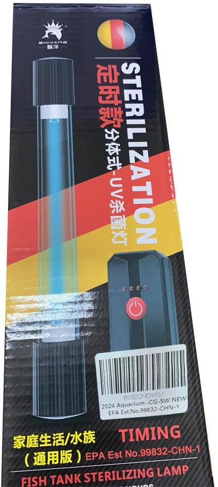 TAISHAN Aquarium Clean Light，13W & 11W & 9 W & 7 W & 5 W & 3 W Algae Removal Light with Timer,Aquarium Water Clean Green Clear Waterproof Clean Light for Fish Tank,Pond,Swimming Pool