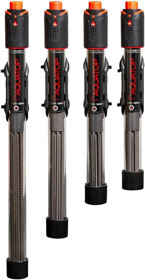 Aquatop 300W GH PRO Submersible Quartz Aquarium Heater – Adjustable Temperature Control, Durable Quartz Glass, Ideal for Freshwater & Marine Fish Tanks Up to 80 Gallons, GHPRO-300W