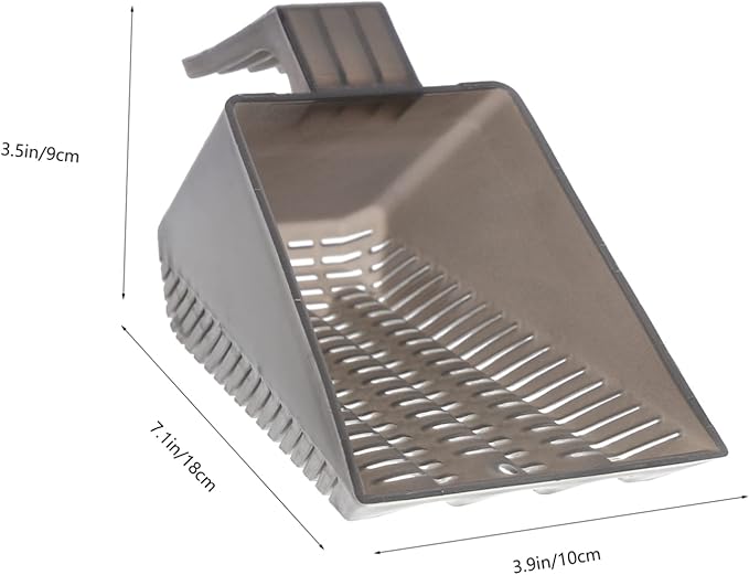 Levemolo Plastic Sand Shovel for Fish Tanks Multi-Function Substrate Cleaning Tool for Home Aquariums and Comfortable Design for Easy Corner Access for Tank Maintenance