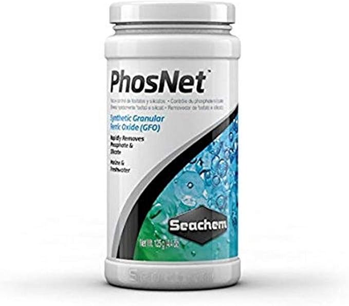 Seachem PhosNet Synthetic GFO - Phosphate & Silicate Remover for Fresh and Salt Water 50g