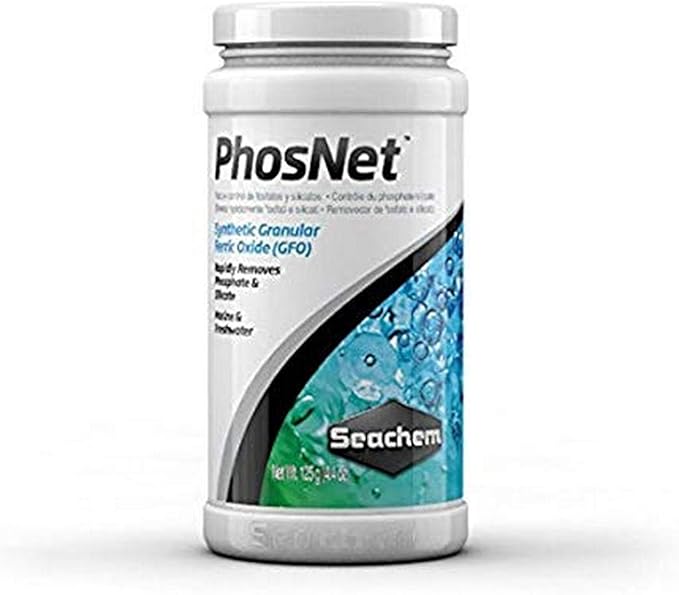 Seachem PhosNet Synthetic GFO - Phosphate & Silicate Remover for Fresh and Salt Water 125g/4.4oz