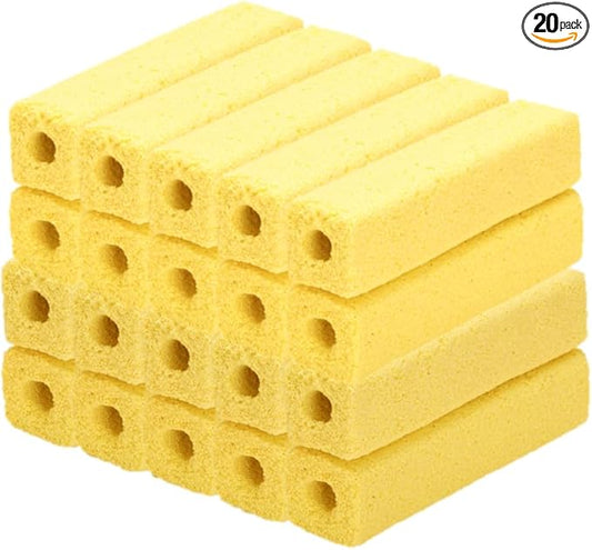 20 Pieces of Porous Ceramic Bacteria House Sticks for Aquarium Fish Tank in Bio Filter Media for 30-60 Gallons of Water