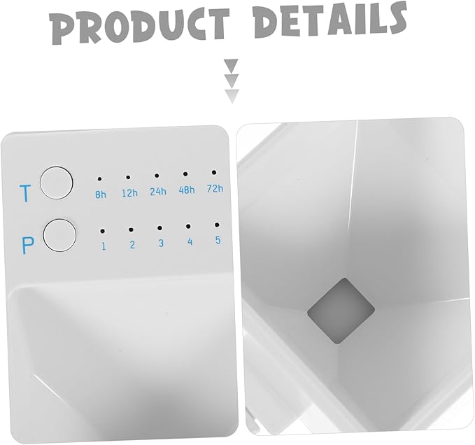 POPETPOP 1set Automatic Aquarium Fish Food Dispenser Silent Fish Feeder for Scheduled Feeding for Small Tanks No Batteries Required Standby Led Alert