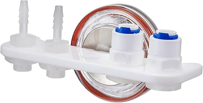 AquaReady DTH-1 Magnetic Dosing Tube Holder for Aquariums – Durable Acrylic Mount with Quick Connect Fittings for Dosing Pumps, Auto Top Off, Saltwater & Freshwater Tubing Management